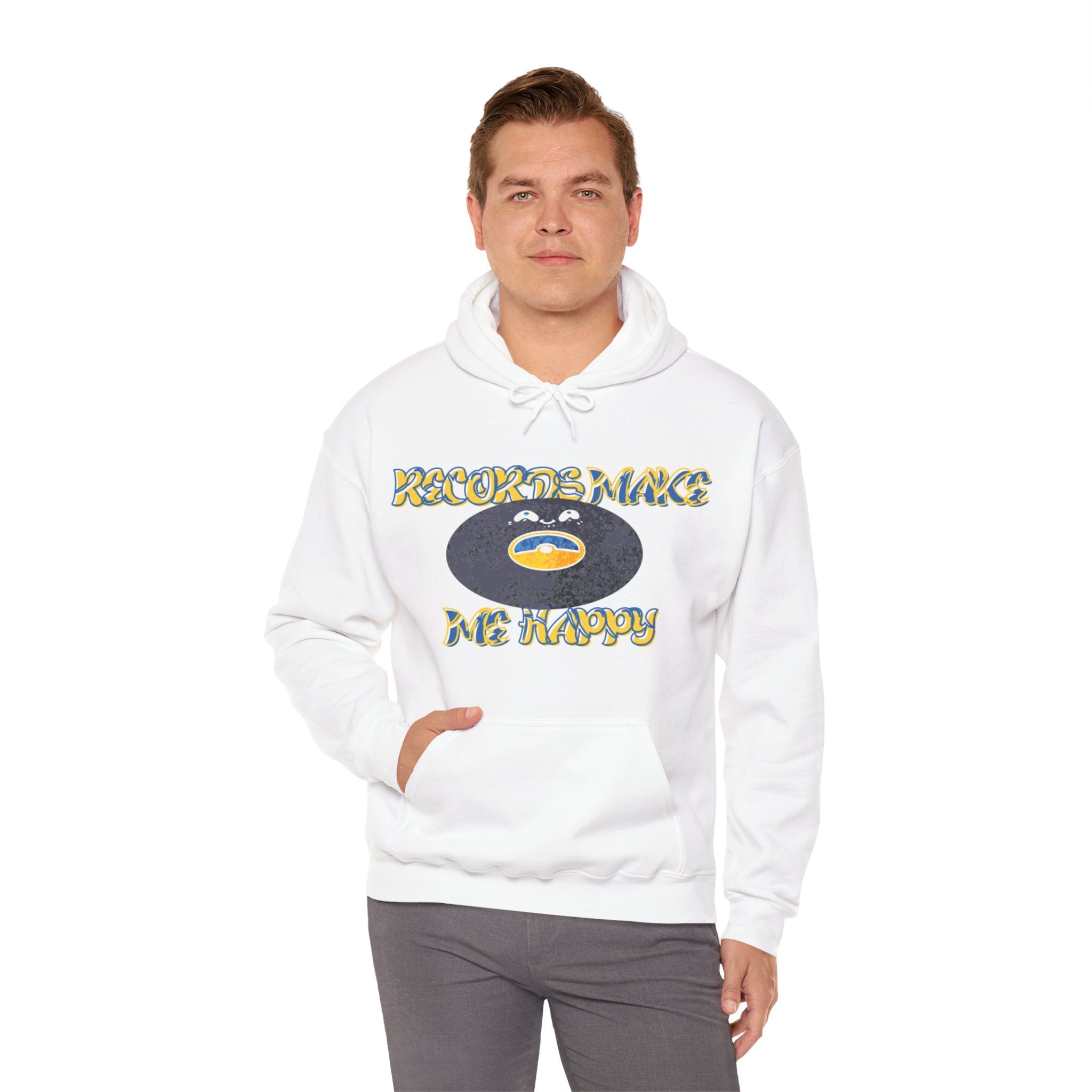 'Records Make Me Happy' Men's Hoodie