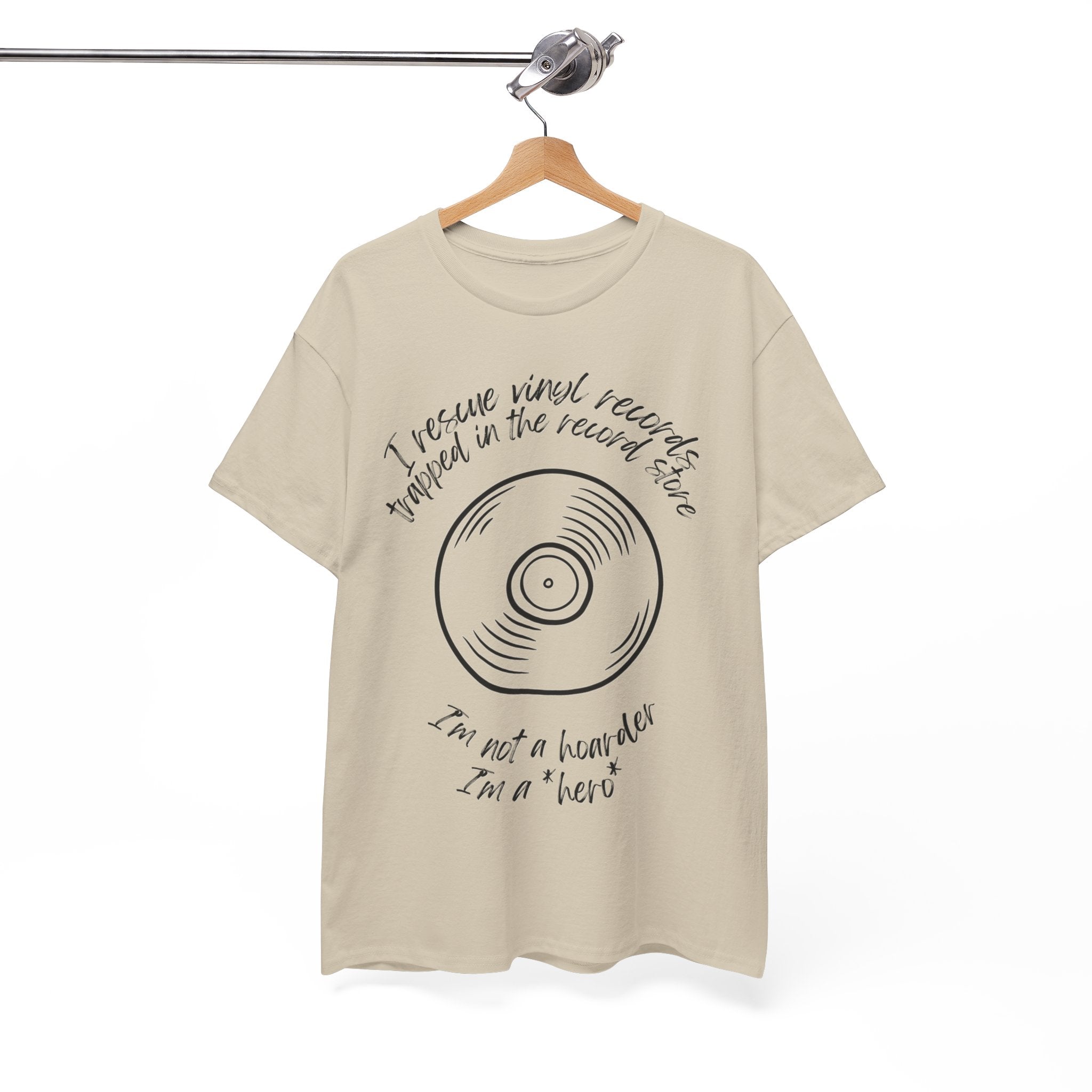 'I'm Not a Hoarder, I'm a Hero' Men's Vinyl T-Shirt