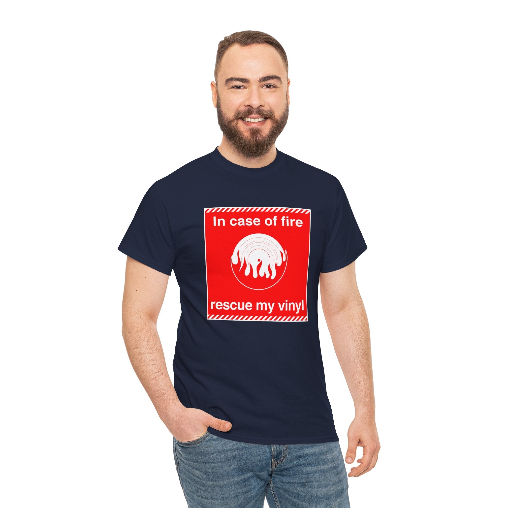 'In Case of Fire, Save My Vinyl' T-Shirt