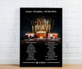 Oasis Fireworks Setlist Poster - Oasis Inspired Print