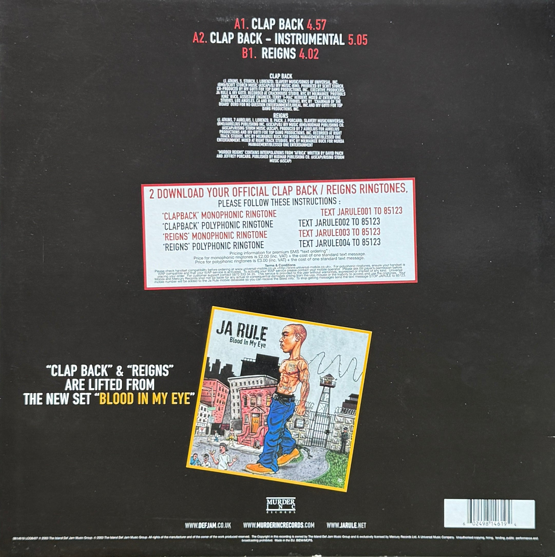 Ja Rule – Clap Back / Reigns (2003)