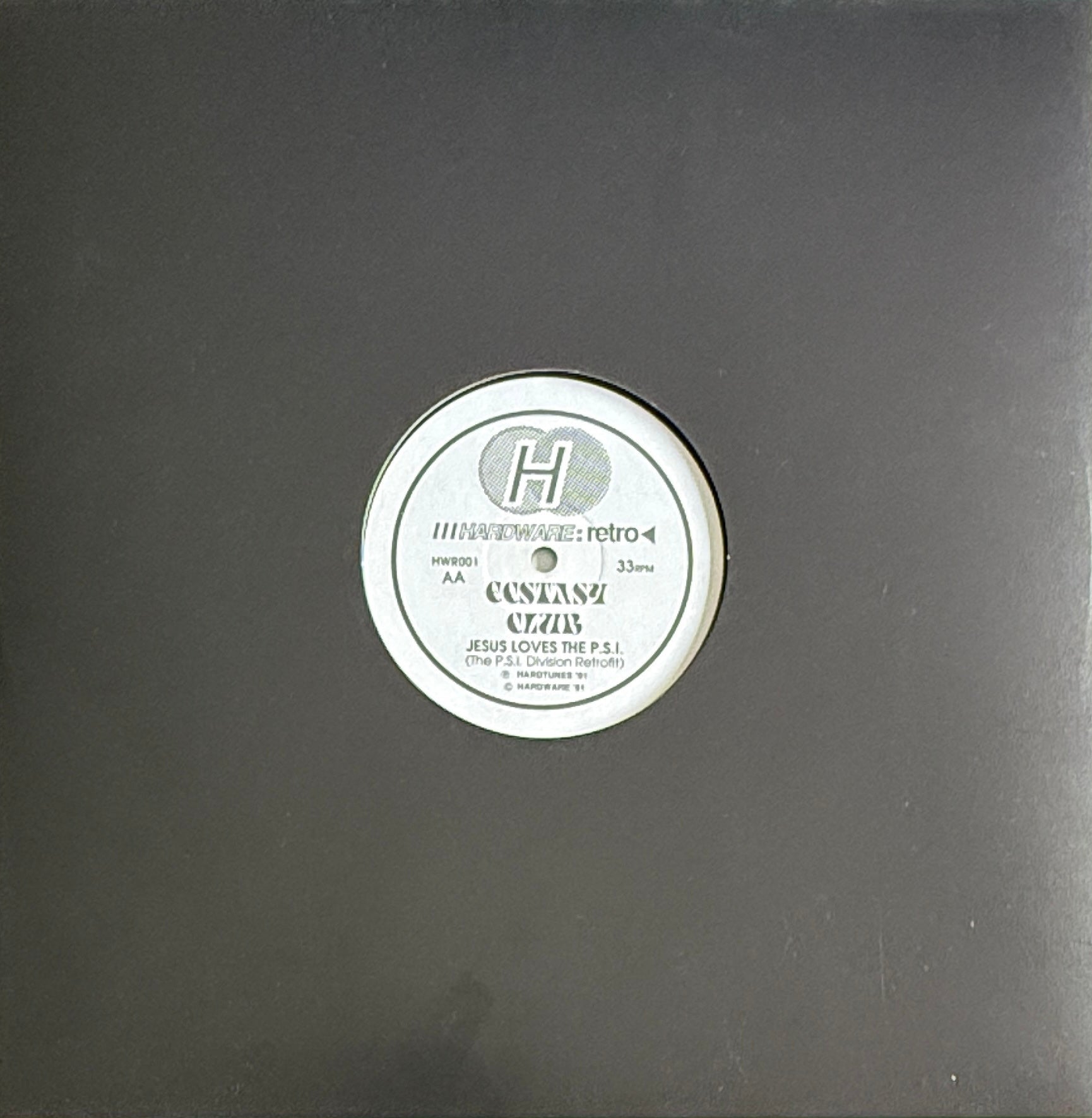 Ecstasy Club – Jesus Loves The Acid (12", Mispress, 1991)