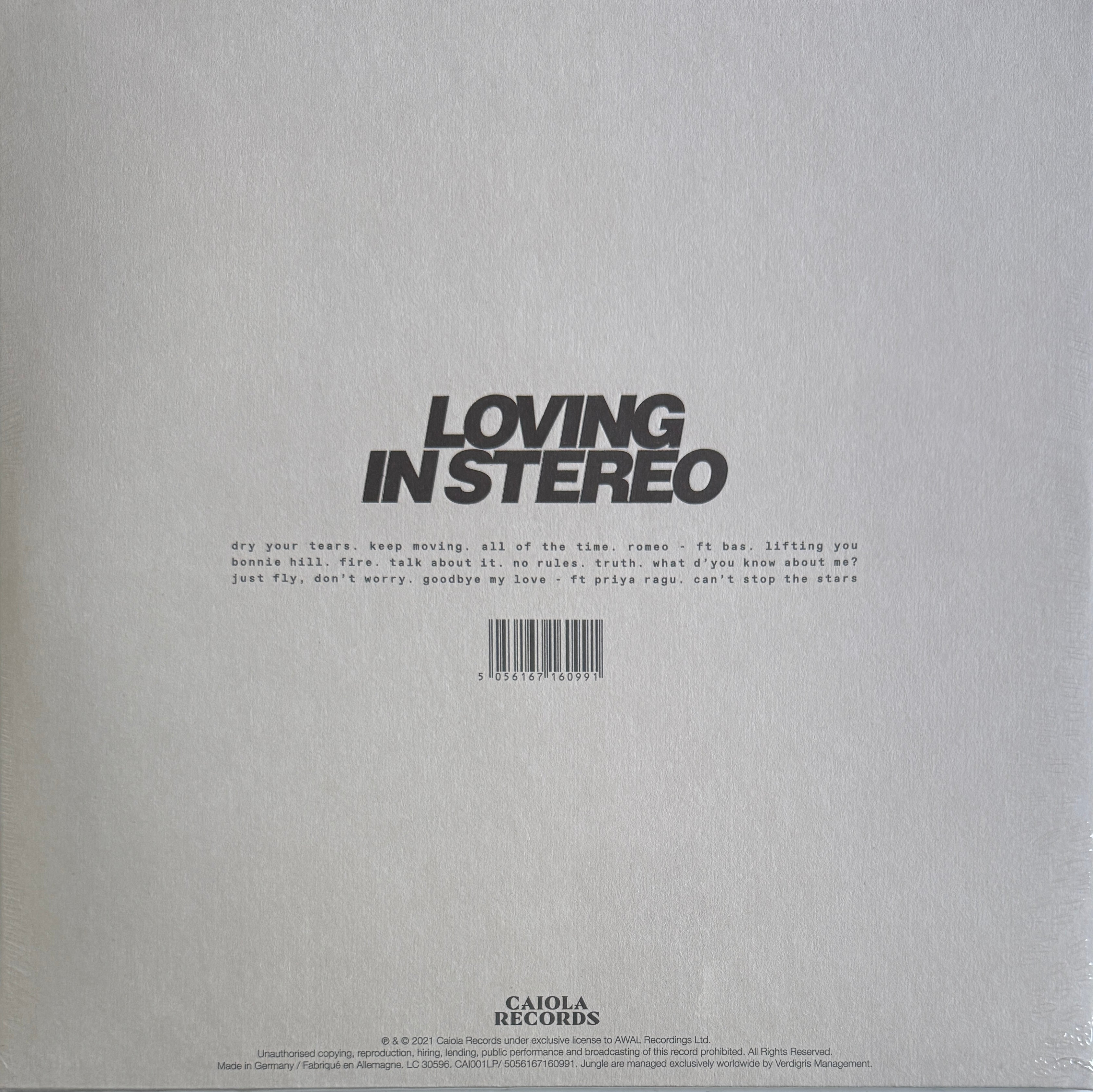 Jungle – Loving In Stereo – Caiola Records