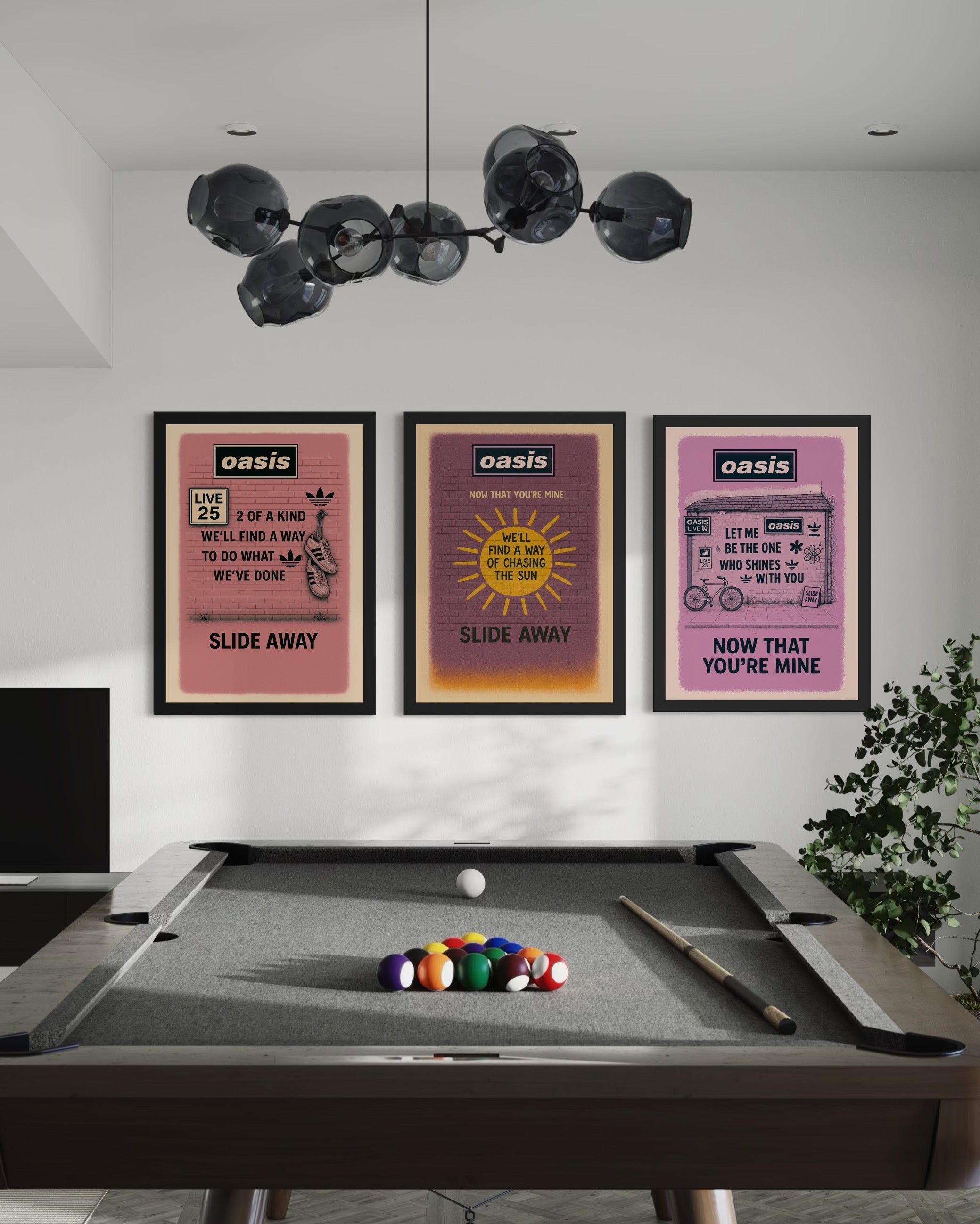 Slide Away (We'll find a way of chasing the sun) - Oasis Inspired Graffiti Poster