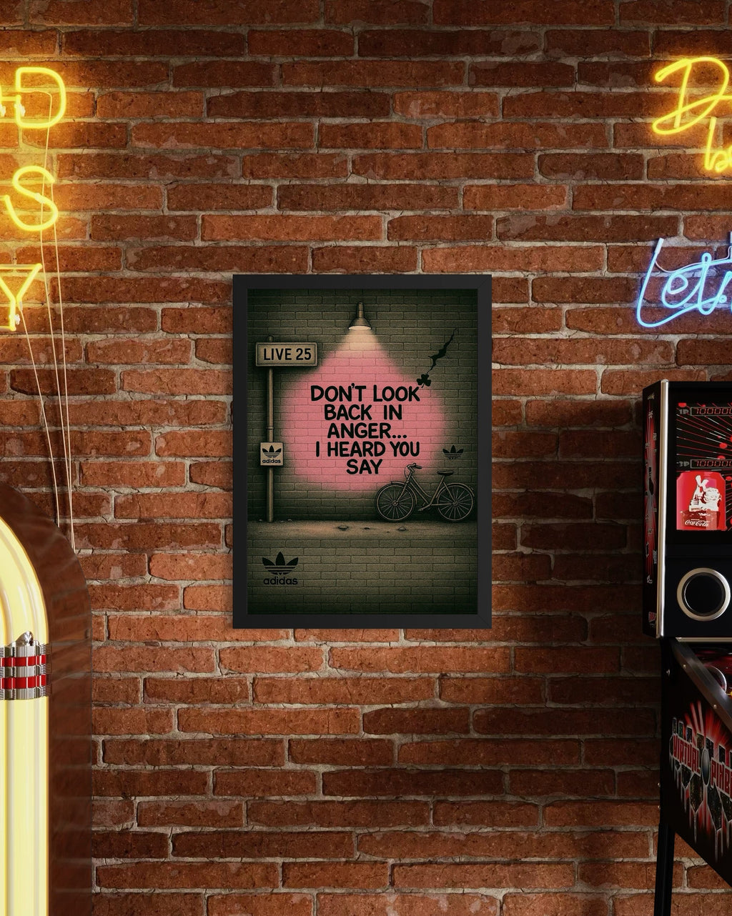 Don't Look Back In Anger - Oasis Inspired Graffiti Poster