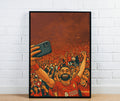 Mo Salah Iconic Selfie Poster - Liverpool Inspired Print