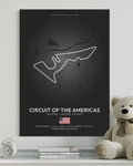 Circuit Of The Americas Poster - Formula 1 Inspired Print