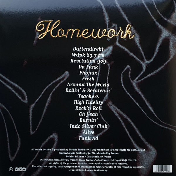 Daft Punk – Homework 2LP Vinyl French House Electronic Classic Album