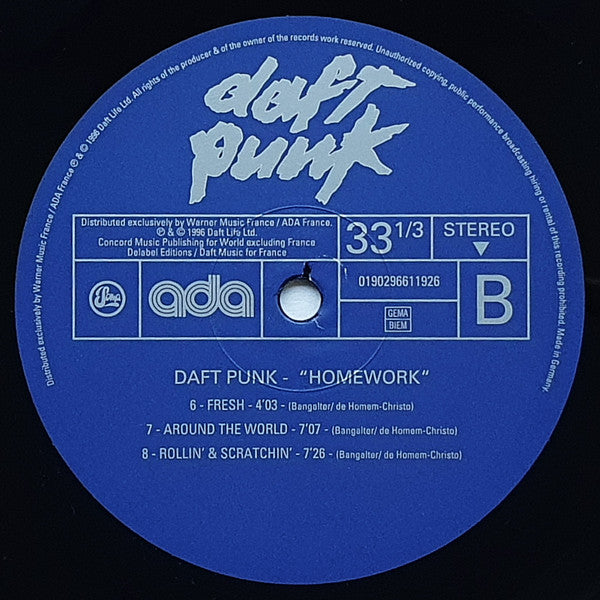 Daft Punk – Homework 2LP Vinyl French House Electronic Classic Album