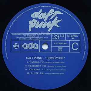 Daft Punk – Homework 2LP Vinyl French House Electronic Classic Album