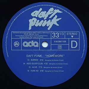 Daft Punk – Homework 2LP Vinyl French House Electronic Classic Album