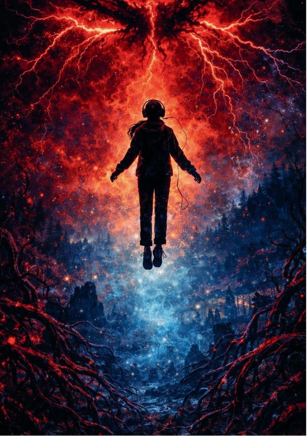 Held Between Worlds - Stranger Things Poster