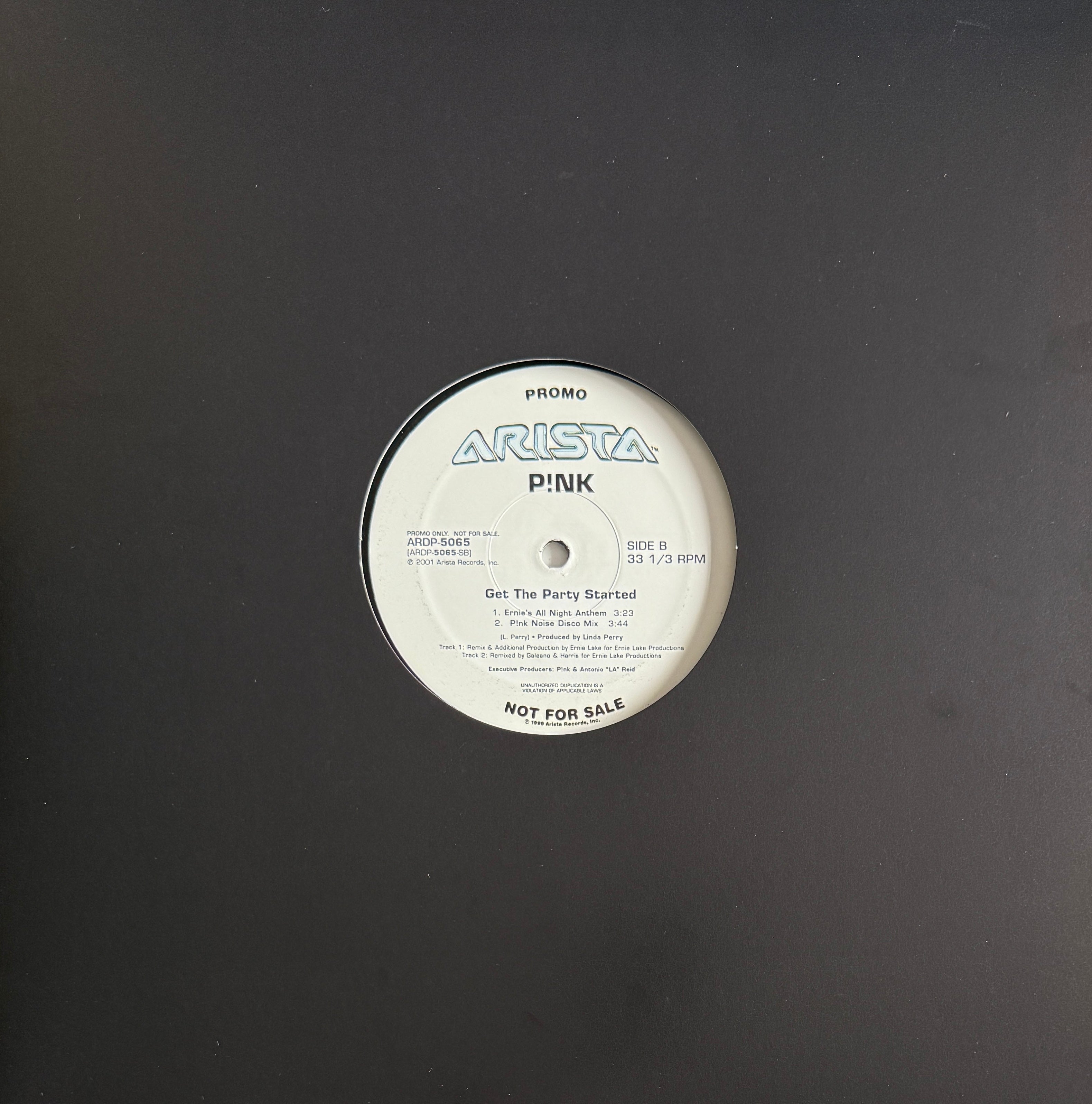 P!NK – Get The Party Started – Arista – 2001 Pink