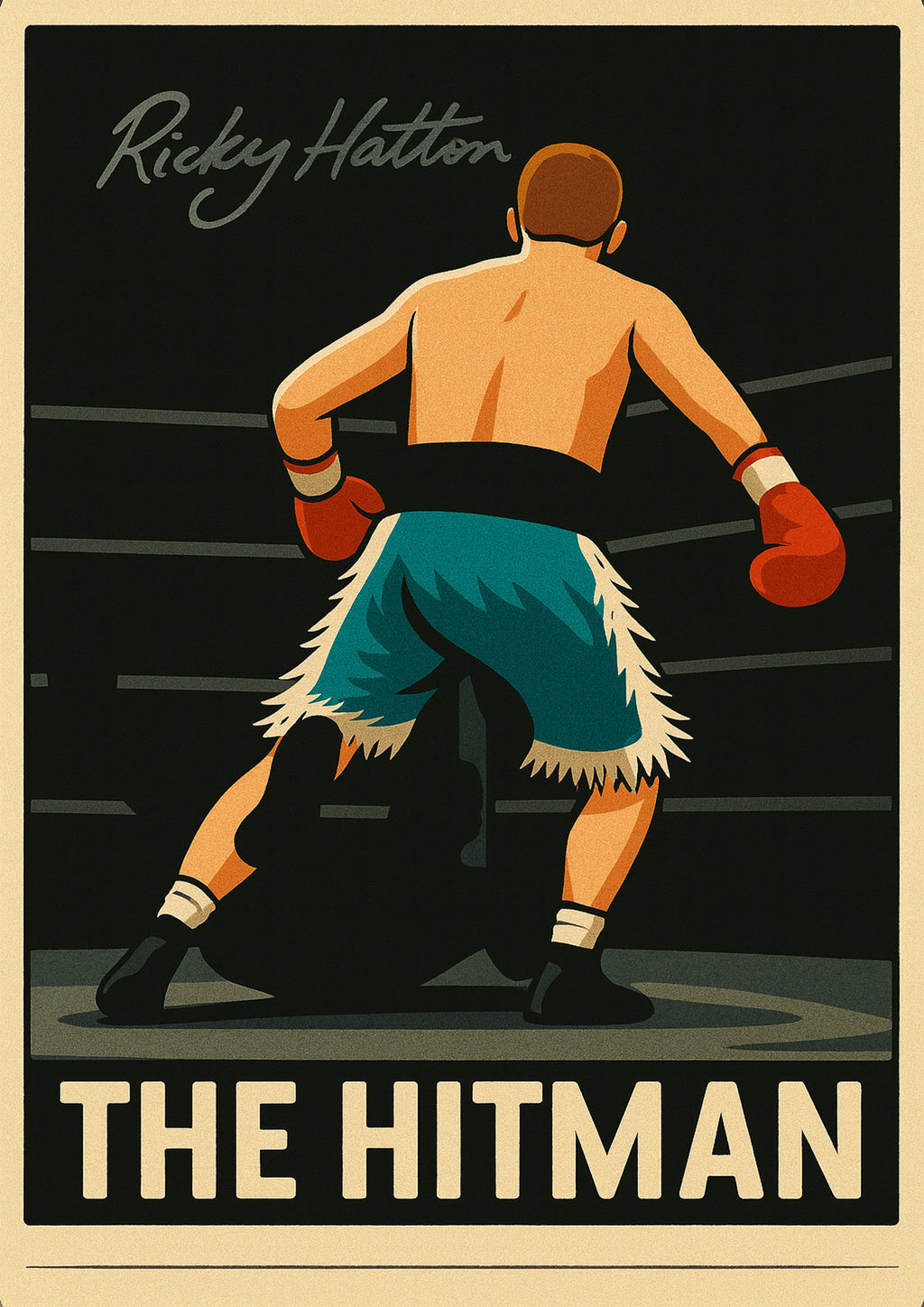 Ricky Hatton Inspired Tribute Poster - The Hitman